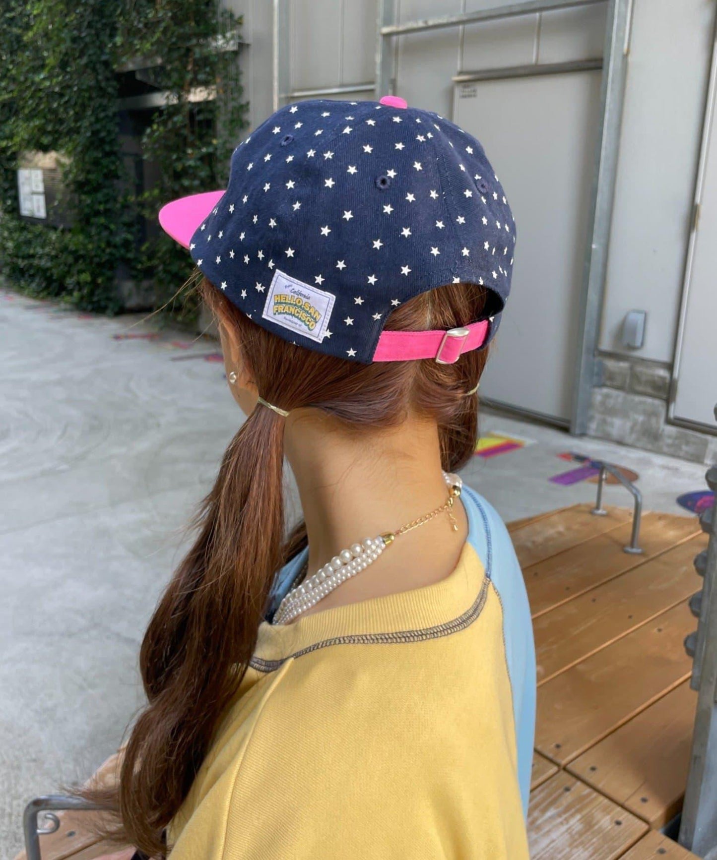 HELLO.SANFRANCISCO 星星印花雙色Logo棒球帽