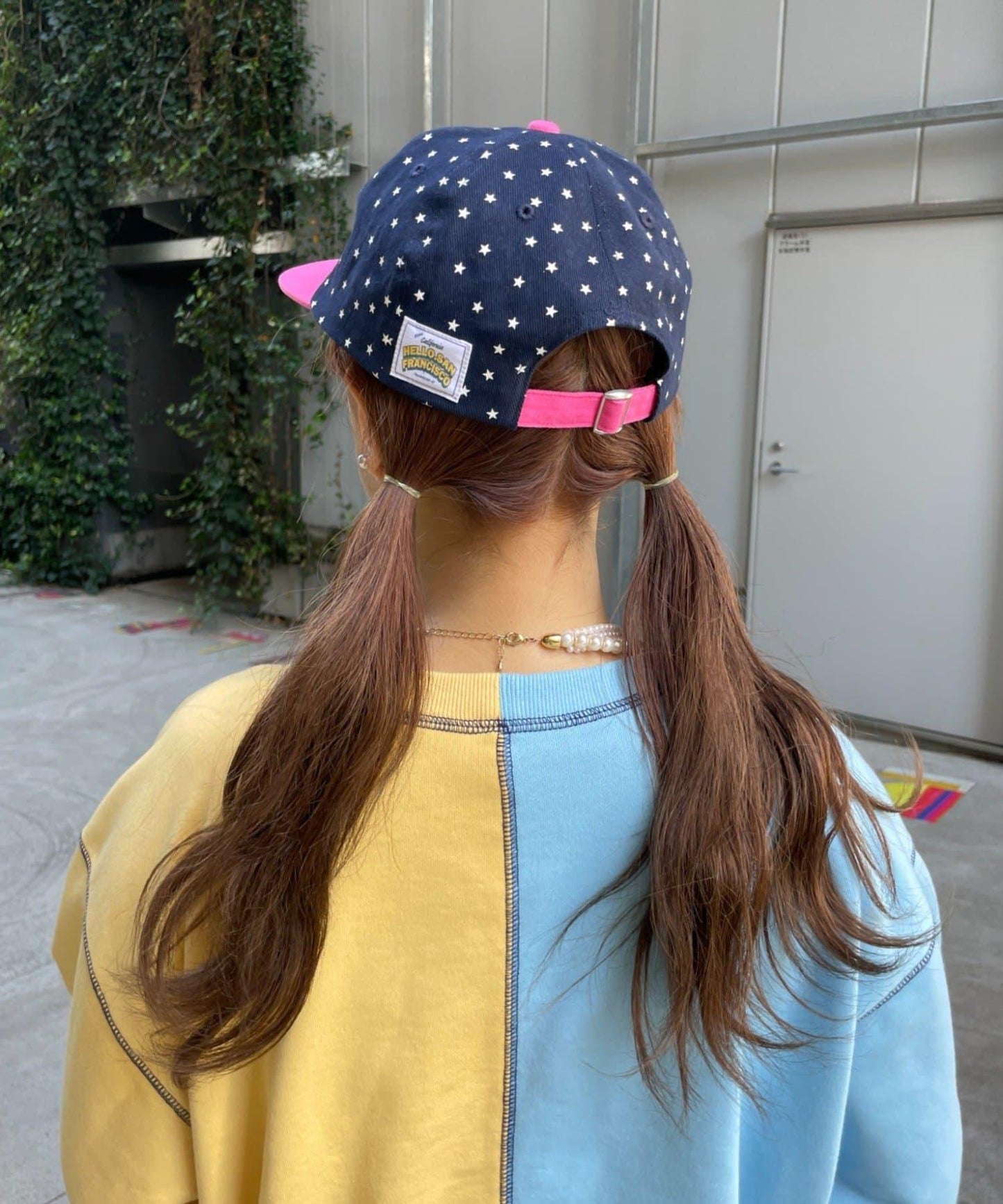 HELLO.SANFRANCISCO 星星印花雙色Logo棒球帽