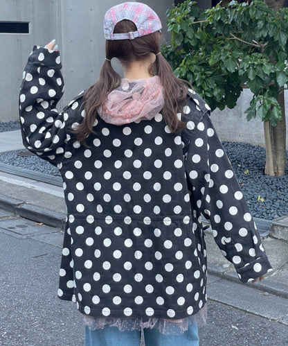 HELLO.SANFRANCISCO 多色波點寬鬆夾克