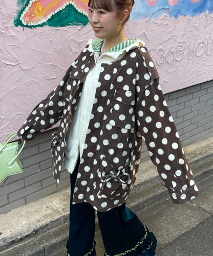 HELLO.SANFRANCISCO 多色波點寬鬆夾克