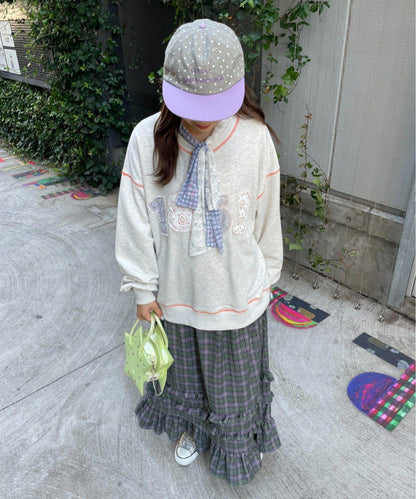 HELLO.SANFRANCISCO 徽標拼色寬鬆衛衣