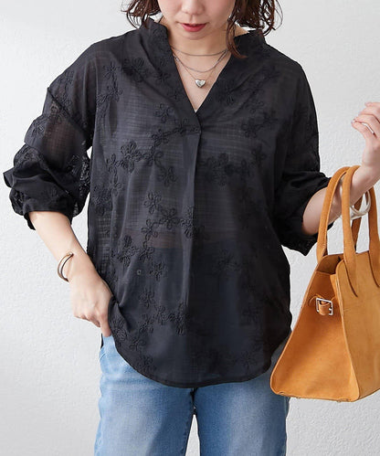 RMAF 袖褶刺繡襯衫