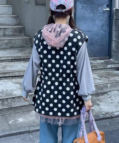 HELLO.SANFRANCISCO 多色波點寬鬆夾克