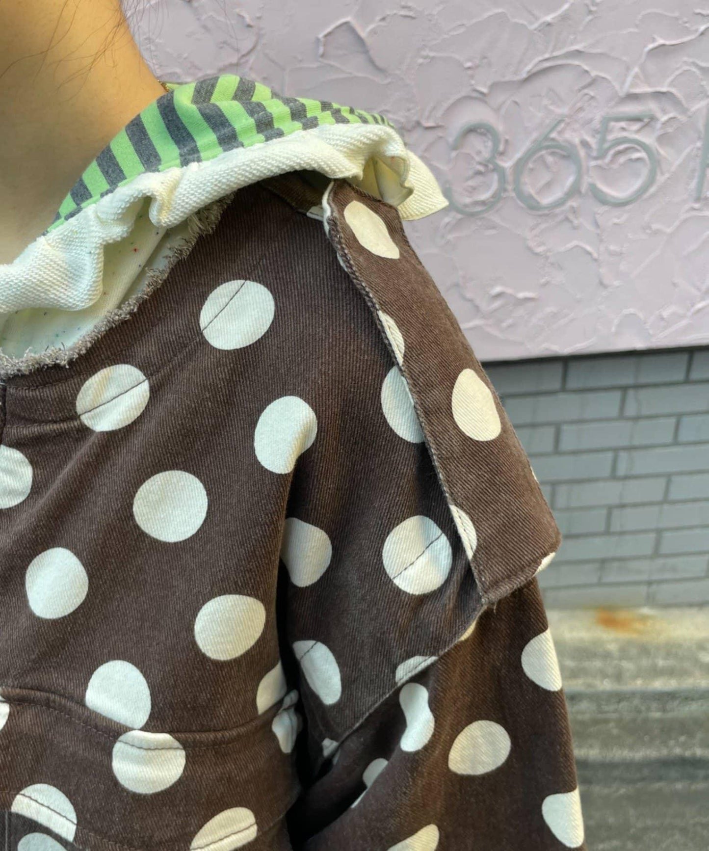 HELLO.SANFRANCISCO 多色波點寬鬆夾克
