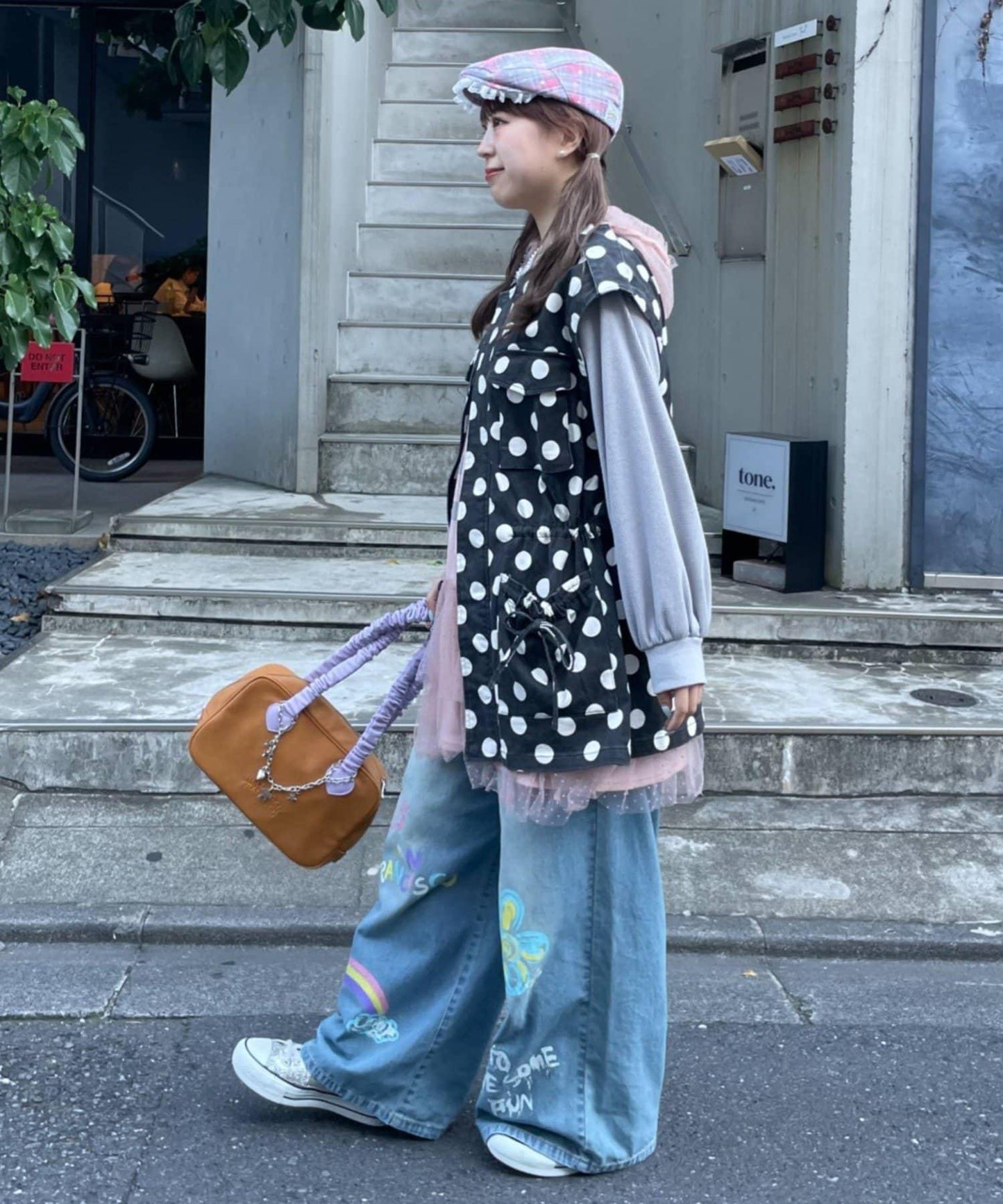 HELLO.SANFRANCISCO 多色波點寬鬆夾克