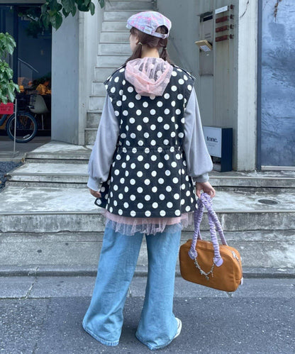 HELLO.SANFRANCISCO 多色波點寬鬆夾克
