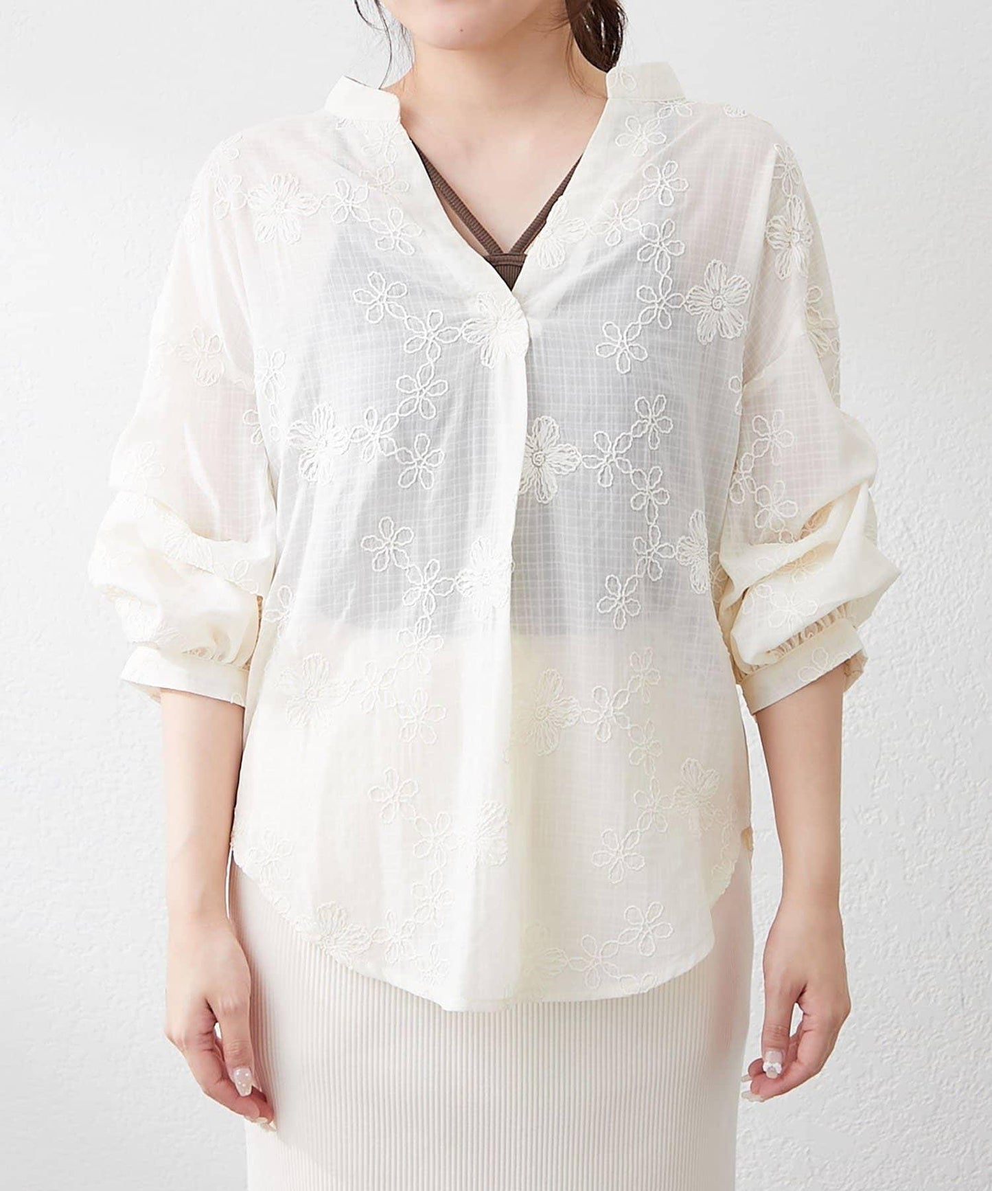 RMAF 袖褶刺繡襯衫