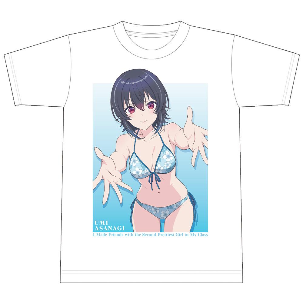クラスで2番目に可愛い女の子と友だちになった 朝凪海 水著ver. L碼 T恤