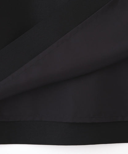 BLACK LABEL 絲毛斜紋 珍珠半身裙