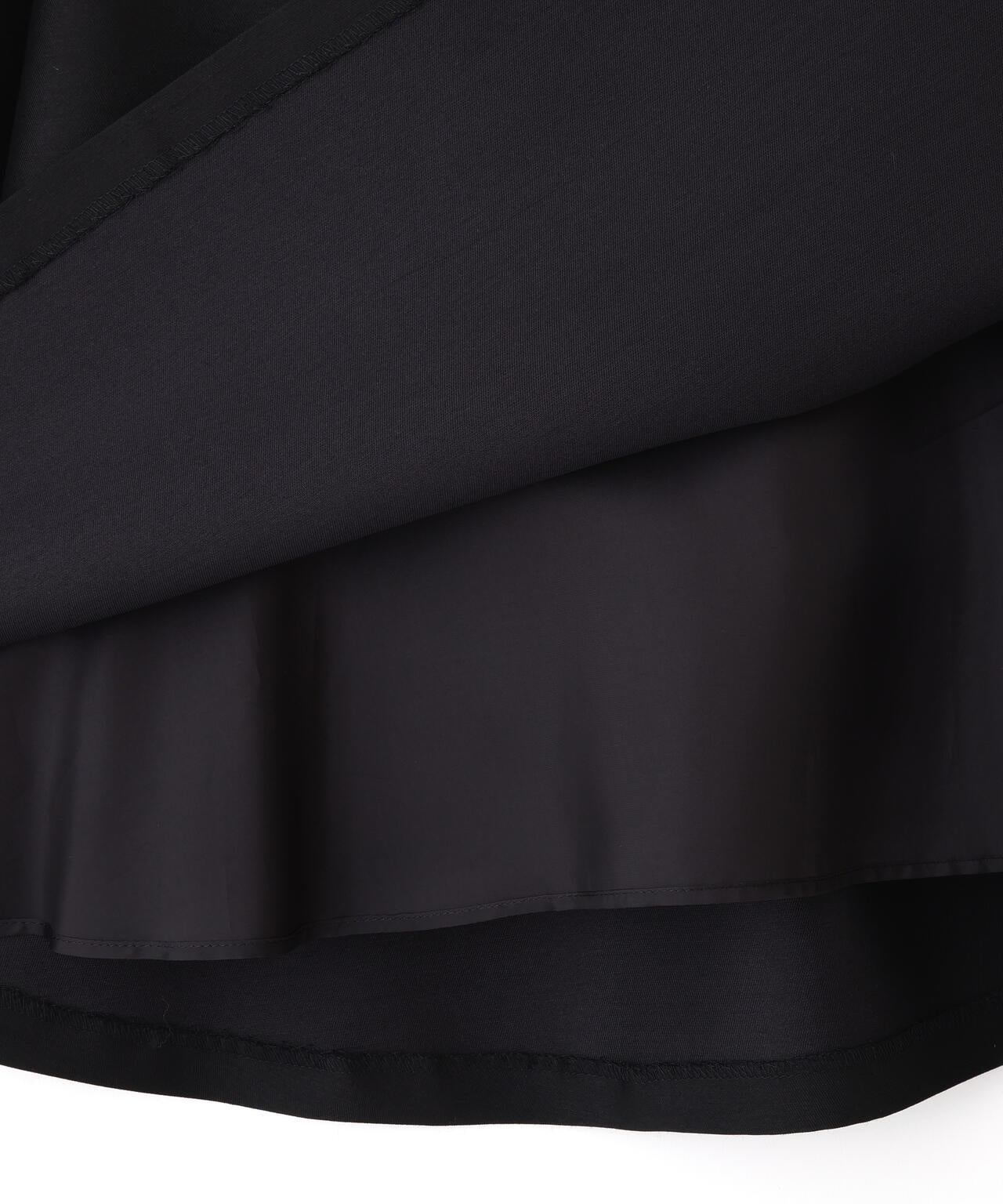 BLACK LABEL 絲毛斜紋布 喇叭半身裙
