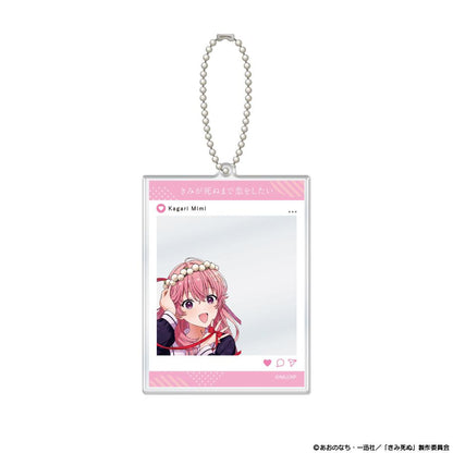 きみが死ぬまで恋をしたい_SNS風アクリルカードキーホルダー カガリ・ミミ