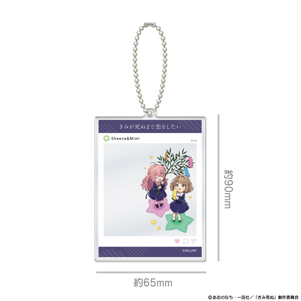きみが死ぬまで戀をしたい SNS風亞克力卡片鑰匙扣 シーナ＆ミミ