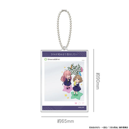 きみが死ぬまで戀をしたい SNS風亞克力卡片鑰匙扣 シーナ＆ミミ