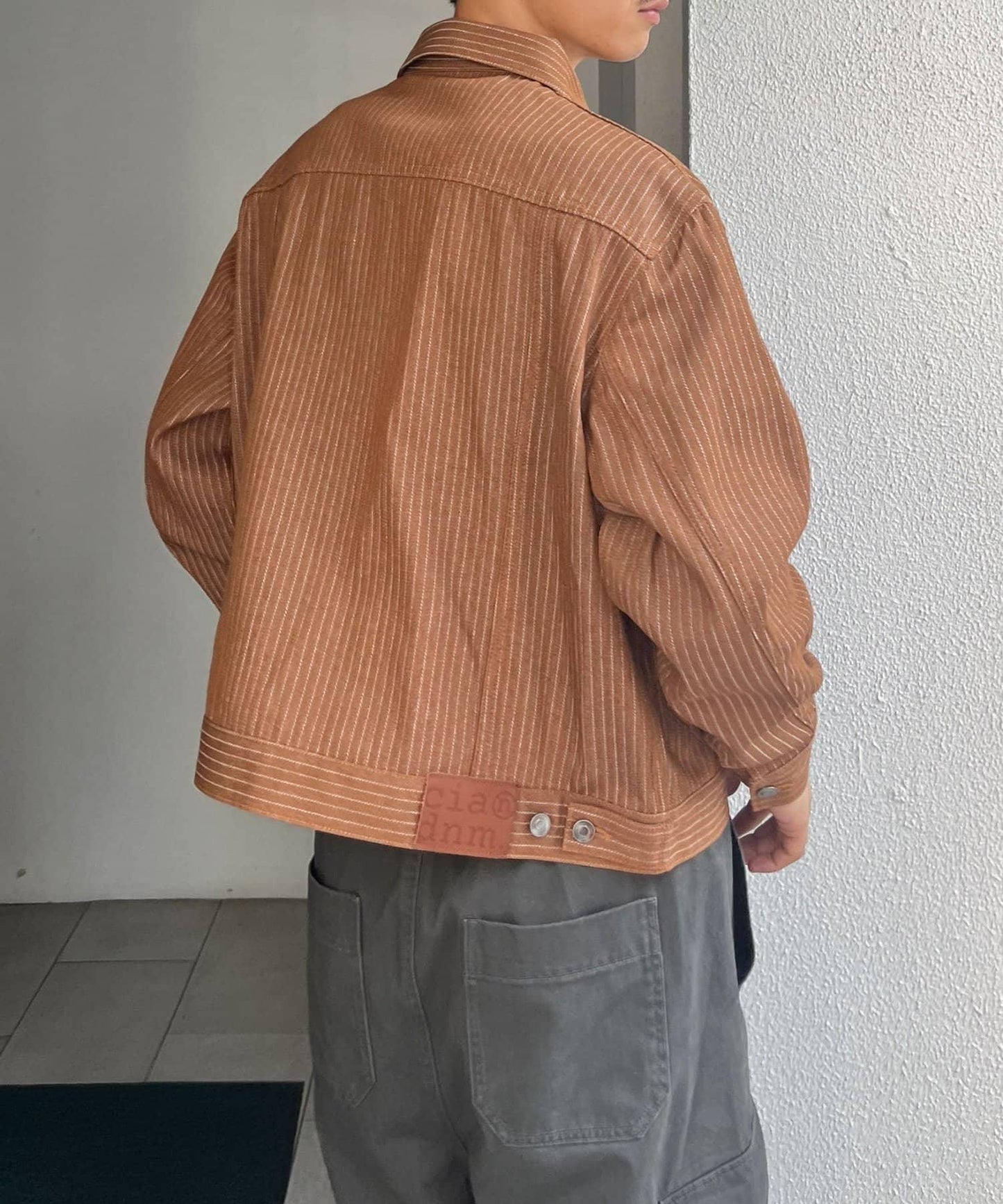 cian denim 剪裁牛仔夾克
