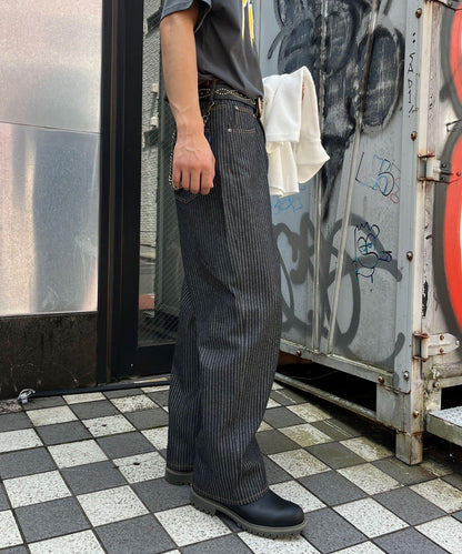 cian denim 寬鬆直筒牛仔褲