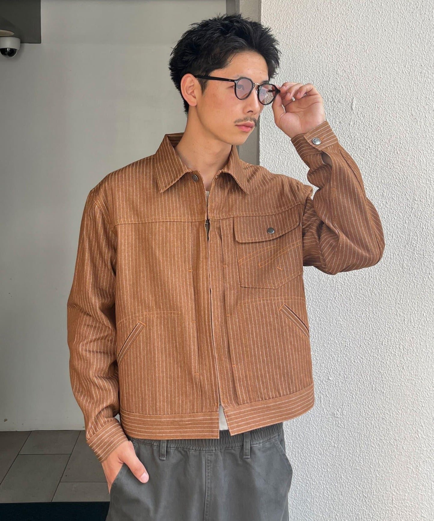 cian denim 剪裁牛仔夾克