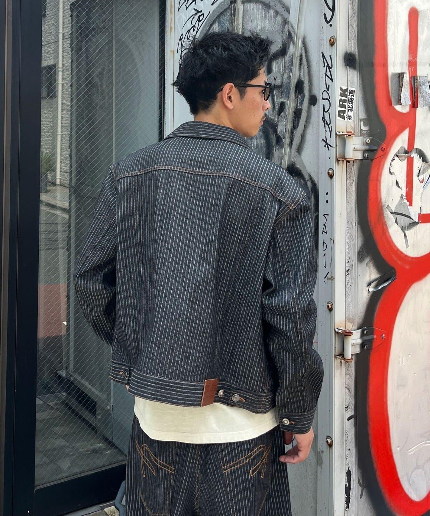 cian denim 剪裁牛仔夾克
