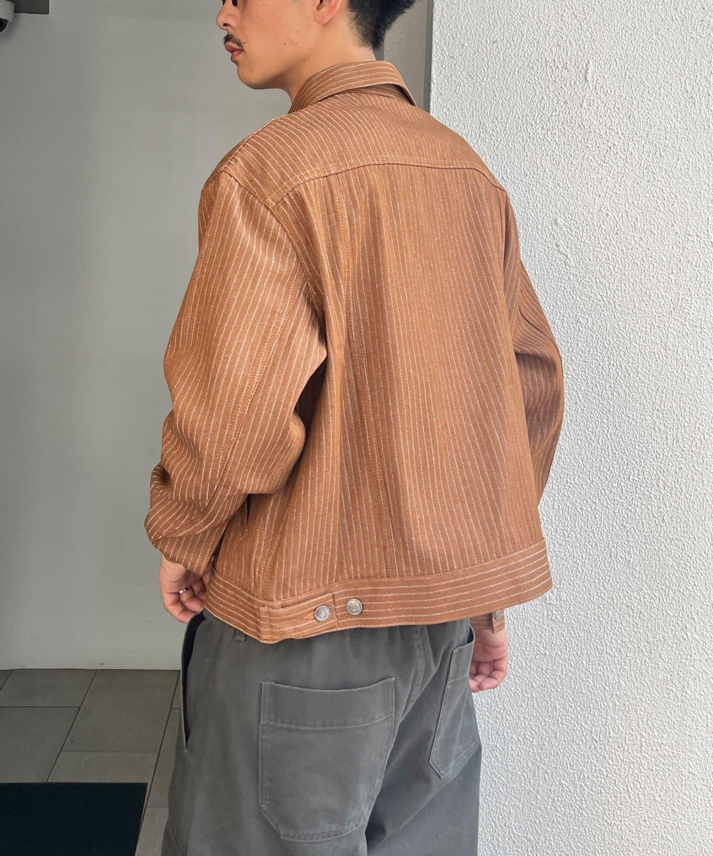 cian denim 剪裁牛仔夾克