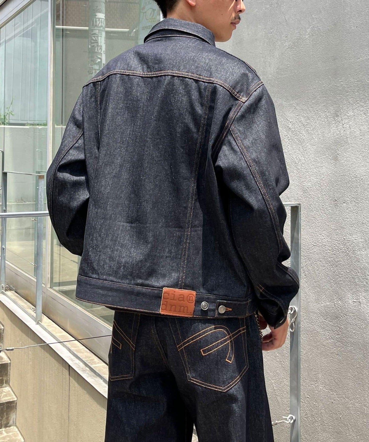cian denim 剪裁牛仔夾克