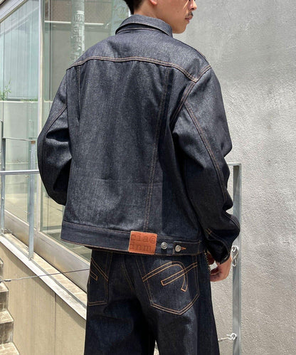 cian denim 剪裁牛仔夾克