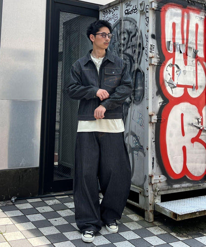 cian denim 剪裁牛仔夾克