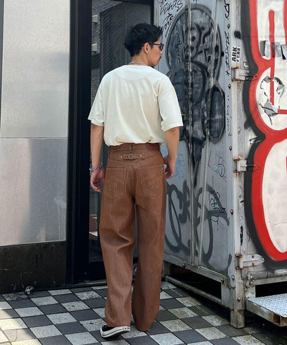 cian denim 寬鬆直筒牛仔褲