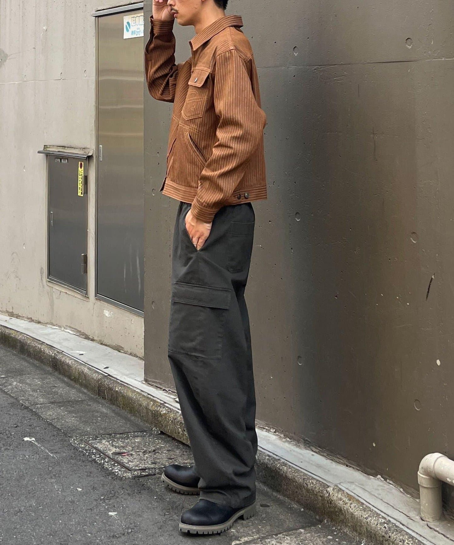 cian denim 剪裁牛仔夾克