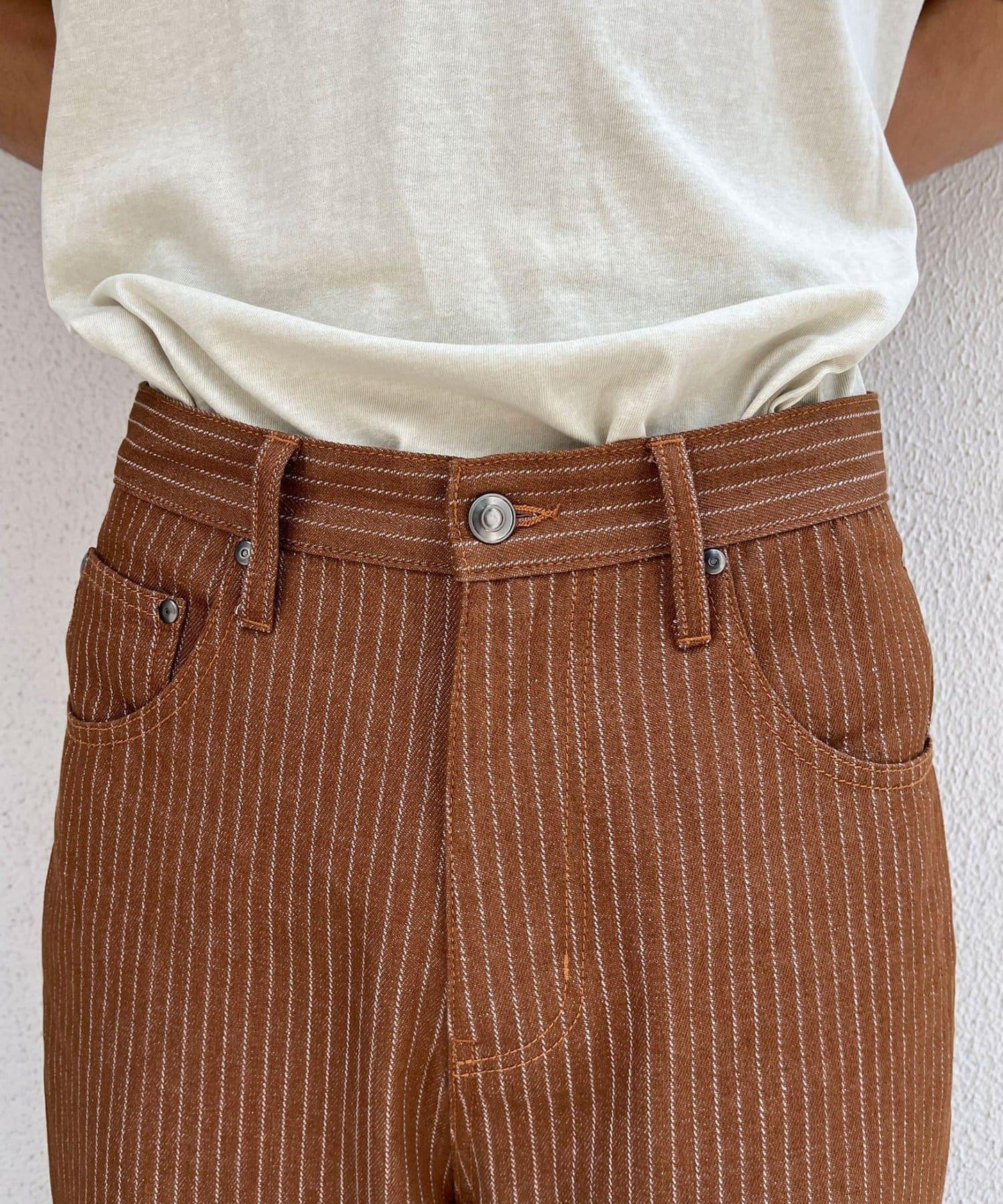 cian denim 寬鬆直筒牛仔褲