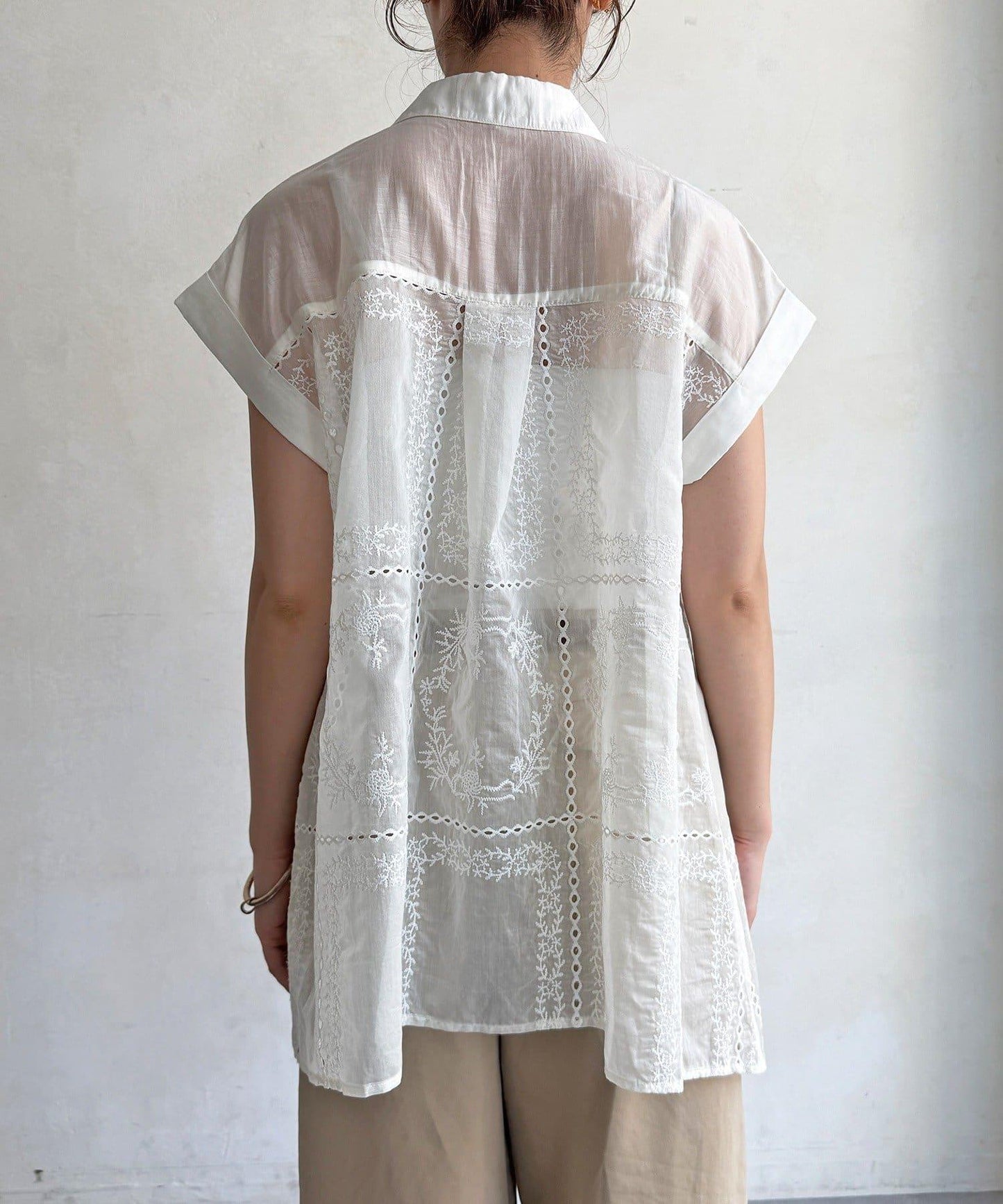 方形刺繡襯衫