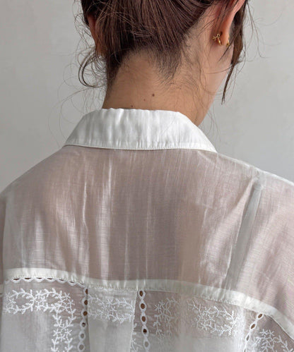 方形刺繡襯衫