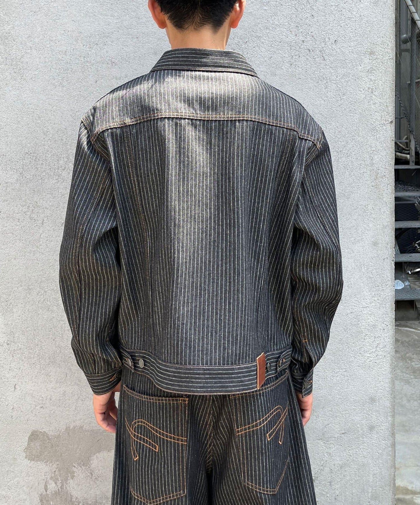 cian denim 剪裁牛仔夾克