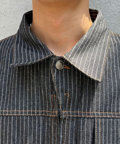 cian denim 剪裁牛仔夾克