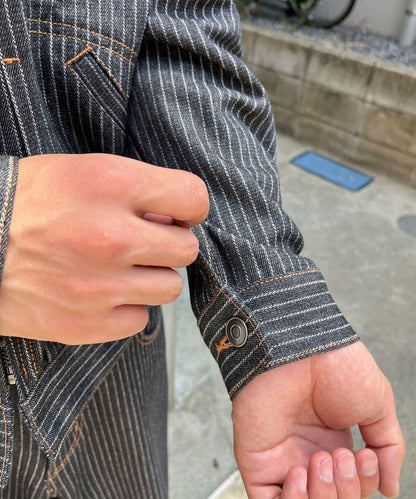 cian denim 剪裁牛仔夾克