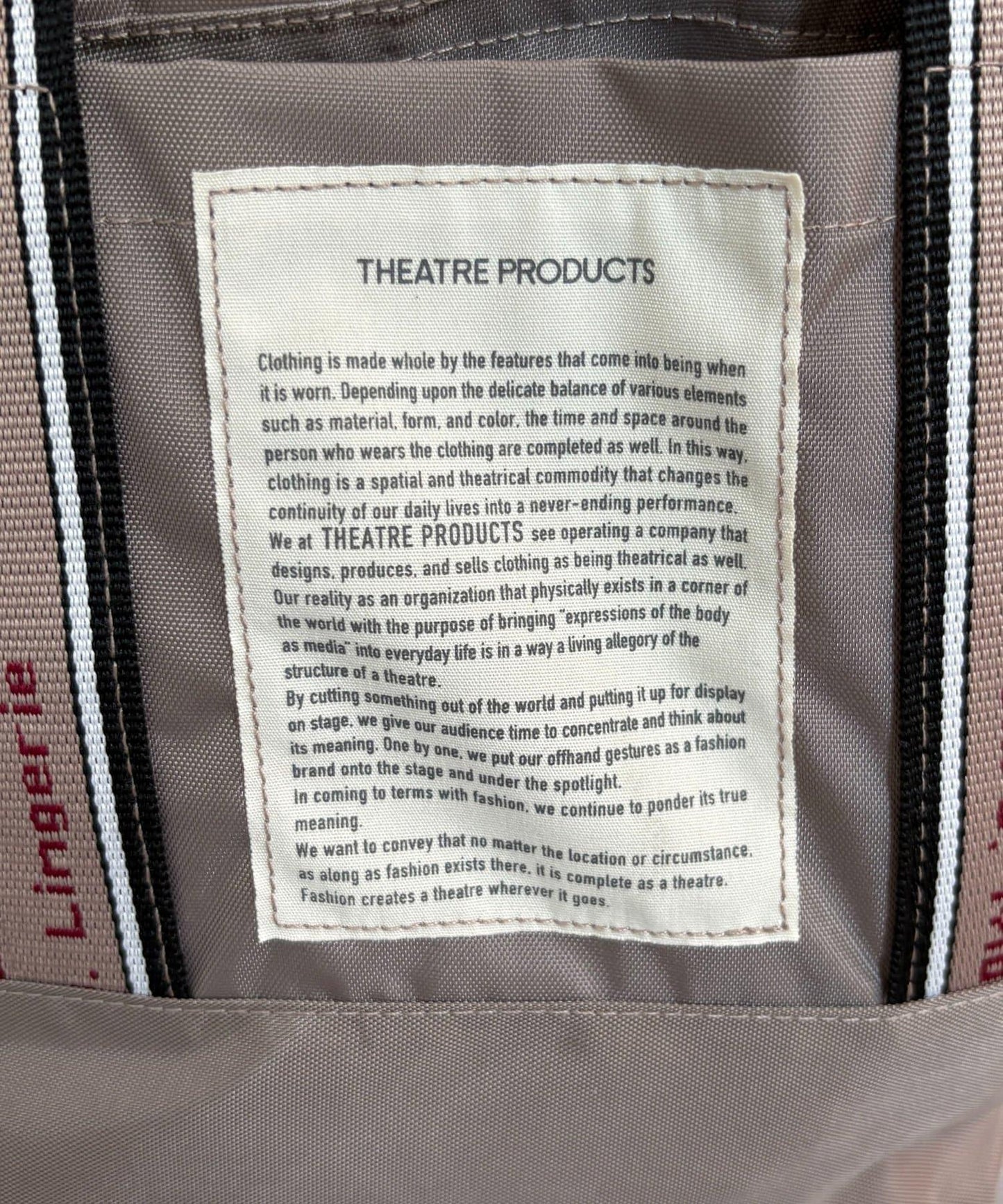 【THEATRE PRODUCTS】Logo Tape 2WAY單肩包