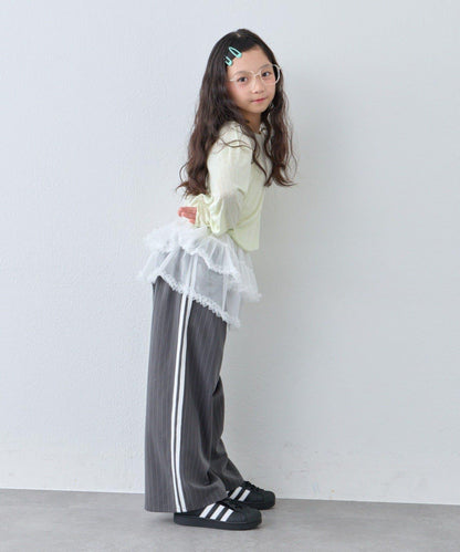 【KIDS】側邊條紋西裝褲
