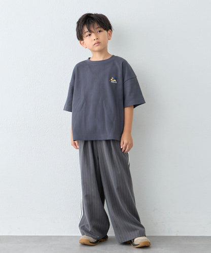 【KIDS】側邊條紋西裝褲