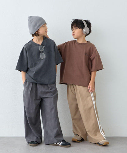 【KIDS】側邊條紋西裝褲