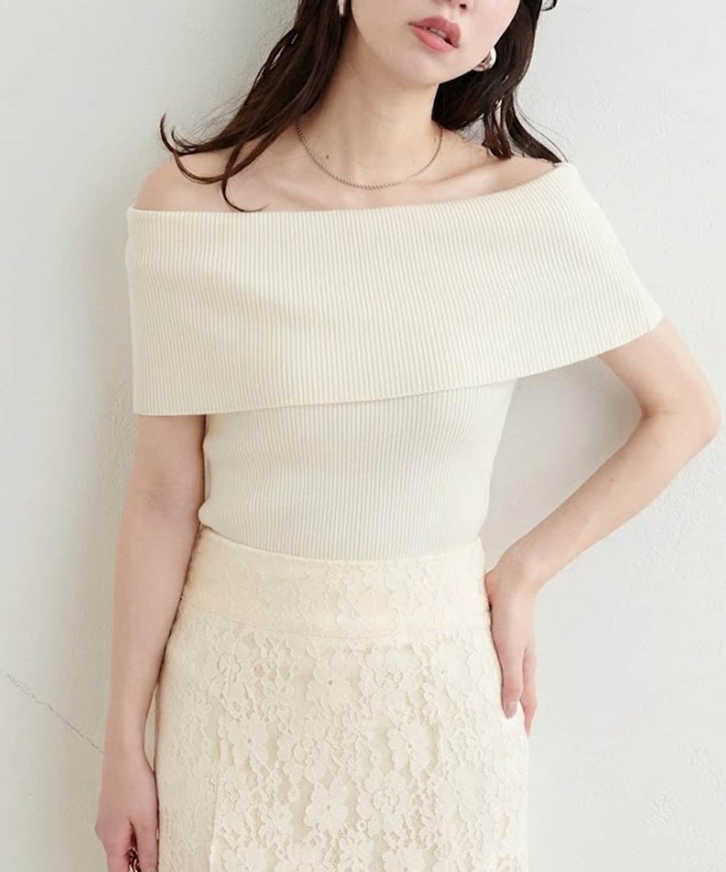 natural couture 露肩無袖套頭衫