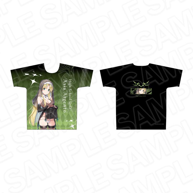 《惡魔高校D×D》 XL碼 全幅印花T恤 亞細亞·阿基多 魅魔&修女 ver.