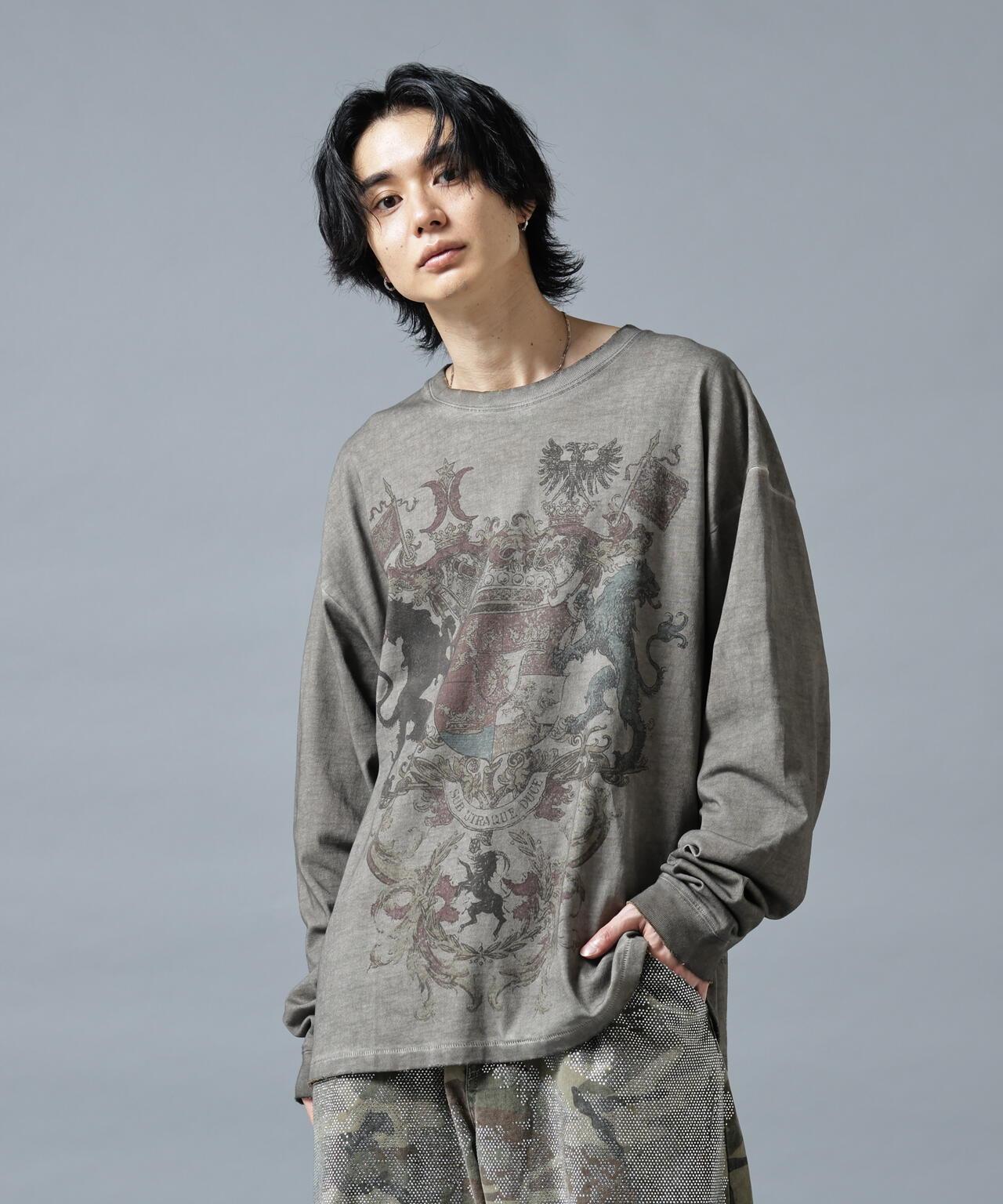 DankeSchon/ダンケシェーン/SPRAYBURN L/S TEE EMBLEM