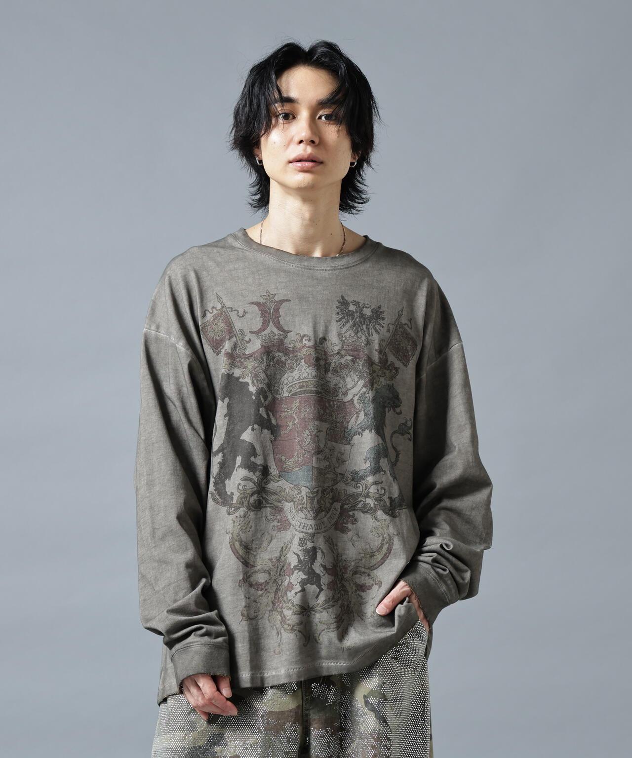 DankeSchon/ダンケシェーン/SPRAYBURN L/S TEE EMBLEM
