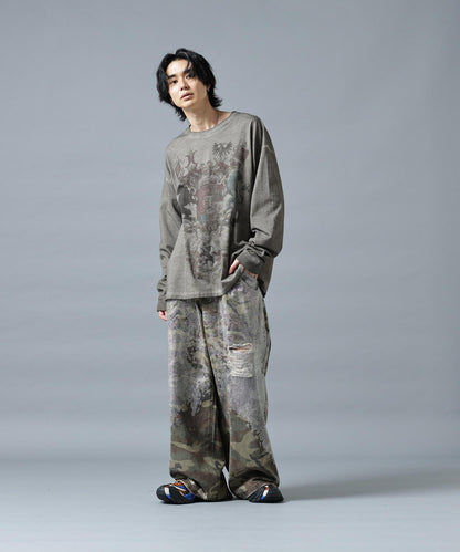 DankeSchon/ダンケシェーン/SPRAYBURN L/S TEE EMBLEM
