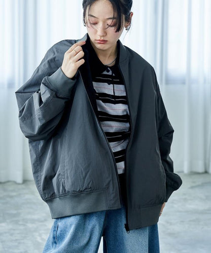 尼龍抓絨雙面穿MA-1夾克