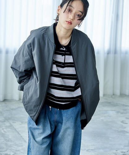 尼龍抓絨雙面穿MA-1夾克