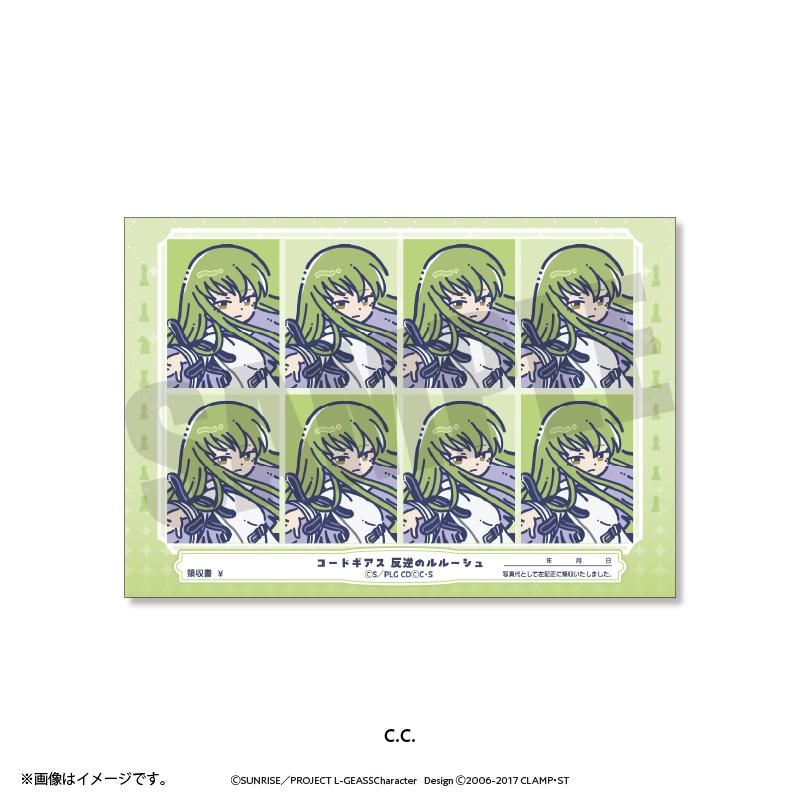 コードギアス 反逆のルルーシュ（叛逆的魯路修） 復古波普系列 C.C. 證件照風貼紙