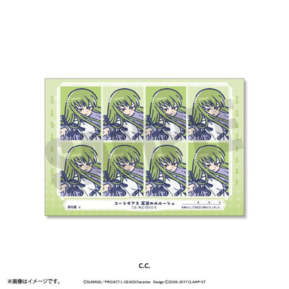 コードギアス 反逆のルルーシュ（叛逆的魯路修） 復古波普系列 C.C. 證件照風貼紙