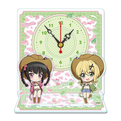 戰姬絕唱Symphogear XV 迷你亞克力座鐘 月讀調&曉切歌 牛仔女郎ver.