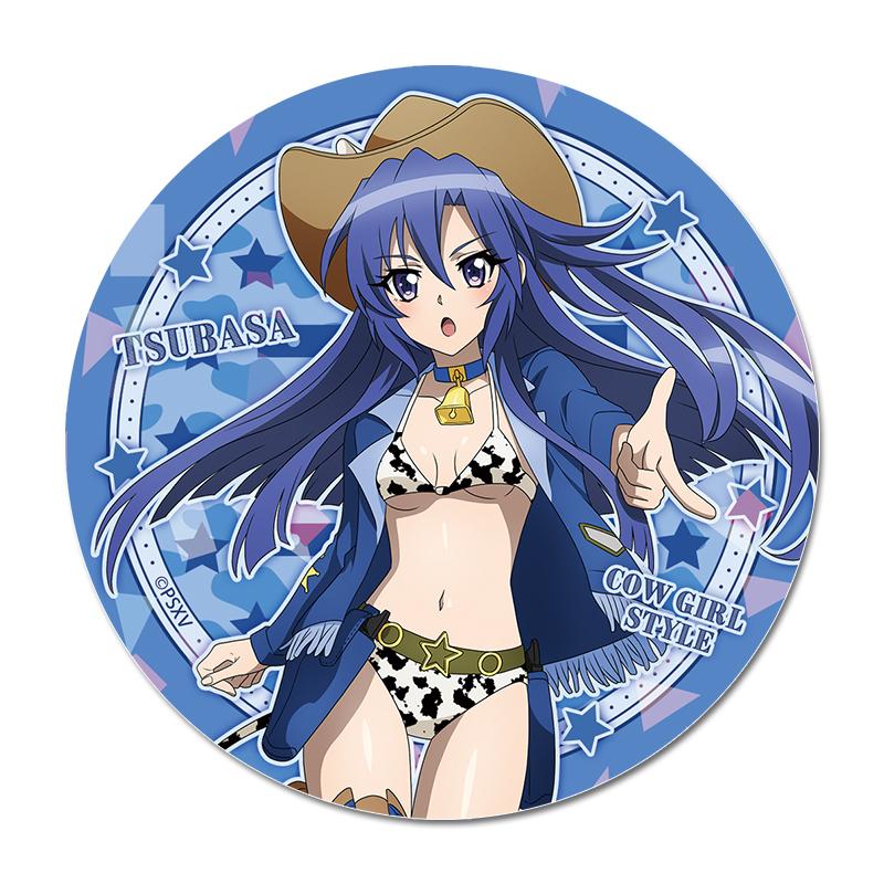 戰姬絕唱Symphogear XV 描き下ろし 閃亮大徽章 風鳴翼 牛仔女郎ver.