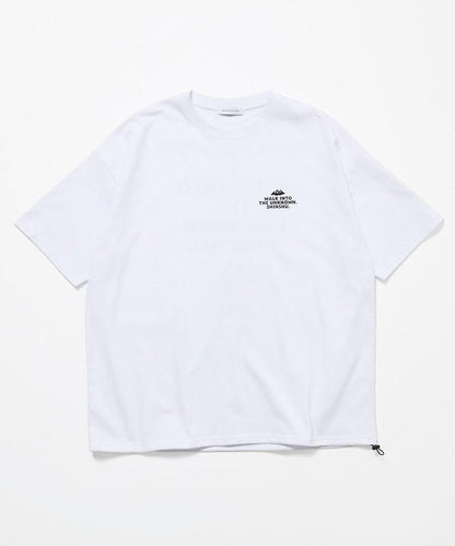 アルクマ × ヨーグレット × FREAK'S STORE 寬鬆版型 後背印花 下襬抽繩 圓領T恤