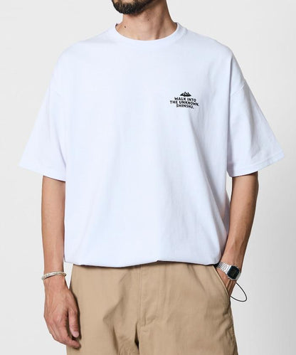 アルクマ × ヨーグレット × FREAK'S STORE 寬鬆版型 後背印花 下襬抽繩 圓領T恤